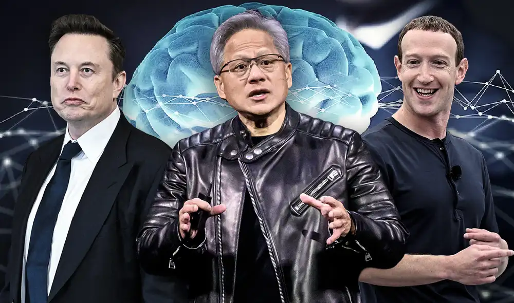 Jensen Huang, CEO de Nvidia, es considerado el más inteligente del mundo según un estudio de Preply, superando a líderes como Elon Musk y Mark Zuckerberg. Foto: composición LR/AFP Jensen Huang, CEO de Nvidia, es considerado el más inteligente del mundo según un estudio de Preply, superando a líderes como Elon Musk y Mark Zuckerberg. Foto: composición LR/AFP