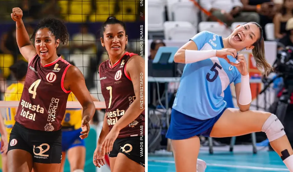 Universitario y Regatas Lima se miden por las semifinales de la Liga Peruana de Vóley 2025. Foto: Instagram