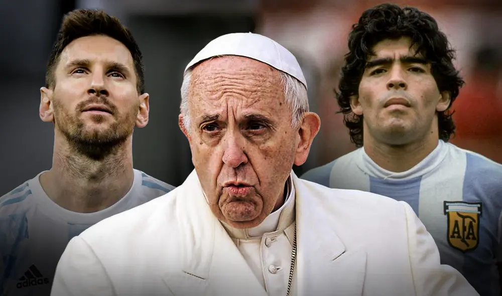 El papa Francisco fue un admirador de las carreras de Messi y Maradona como jugadores. Foto: composición LR/Jazmin Ceras