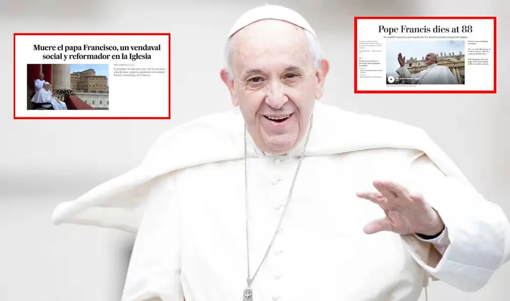 Francisco fue el primer papa en modificar el protocolo fúnebre del Vaticano en más de un siglo. Foto: composiciónLR/El País/The Washington Post