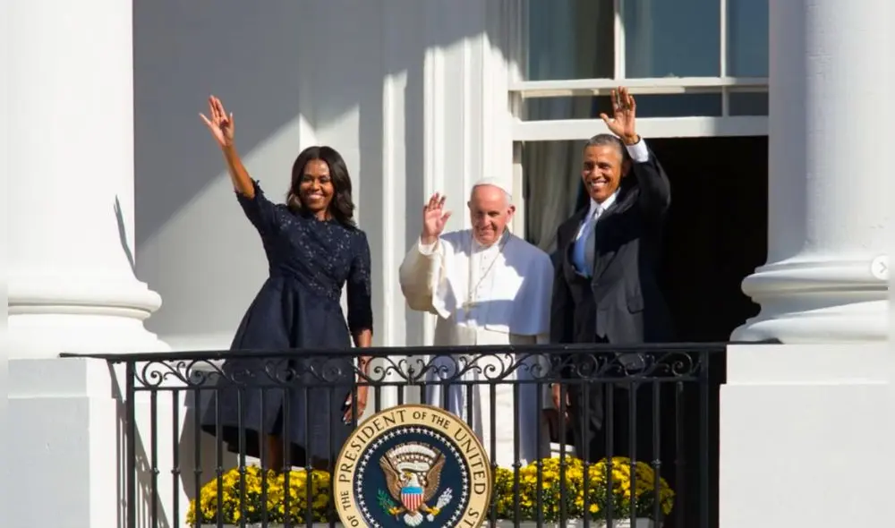 La vez que Barack y Michelle Obama recibieron al papa Francisco en la Casa Blanca. Foto: Instagram (@barackobama)