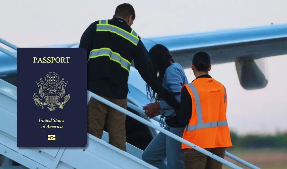 La administración Trump impulsa las 'autodeportaciones', una medida controversial que podría acarrear futuras complicaciones legales para los inmigrantes. Expertos piden una política migratoria más equitativa. Foto: composición LR/Wikipedia/AFP.