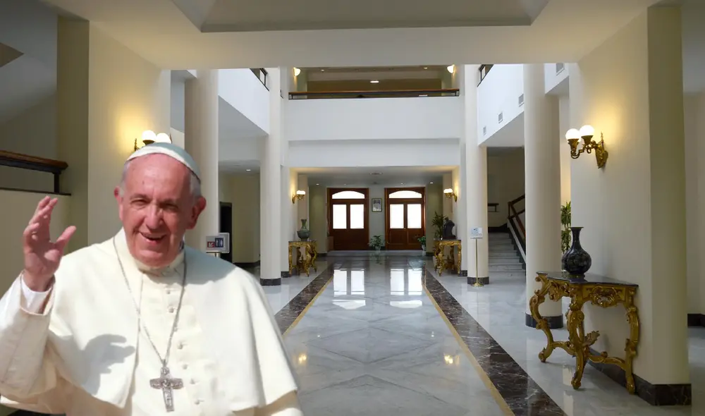 El papa Francisco decidió vivir y pasar sus últimos días en la Casa Santa Marta, rompiendo la tradición de sus antecesores, quienes se alojaban en el Palacio Apostólico. Foto: Composición LR/ Andina/ Aleteia El papa Francisco decidió vivir y pasar sus últimos días en la Casa Santa Marta, rompiendo la tradición de sus antecesores, quienes se alojaban en el Palacio Apostólico. Foto: Composición LR/ Andina/ Aleteia