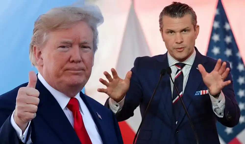 Donald Trump ha respaldado al secretario de Defensa Pete Hegseth ante la filtración de un chat en Signal, en el que se compartieron detalles sobre operaciones militares en Yemen. Foto: composición LR Donald Trump ha respaldado al secretario de Defensa Pete Hegseth ante la filtración de un chat en Signal, en el que se compartieron detalles sobre operaciones militares en Yemen. Foto: composición LR