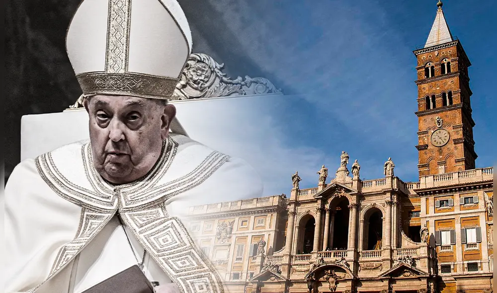 Construida en el siglo V y situada en la cima del Esquilino, Santa María La Mayor destaca por sus mosaicos paleocristianos. Foto: Composición LR/AFP. Construida en el siglo V y situada en la cima del Esquilino, Santa María La Mayor destaca por sus mosaicos paleocristianos. Foto: Composición LR/AFP.