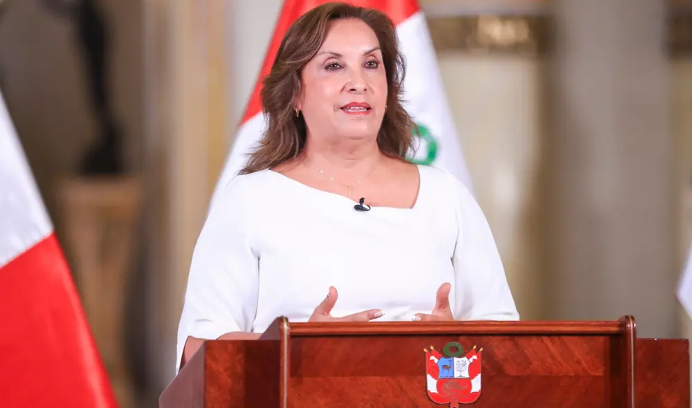 Dina Boluarte busca que no se le investigue durante su mandato. Foto: Presidencia.