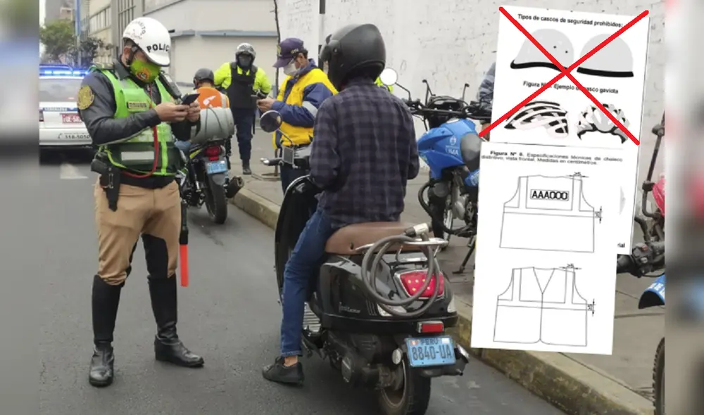 Motociclistas serán multados si no cumplen con exigencias.