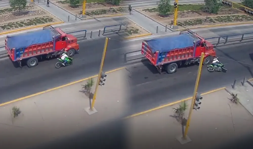 Las cámaras de seguridad captaron el preciso instante del fatal accidente. Foto: Composición LR