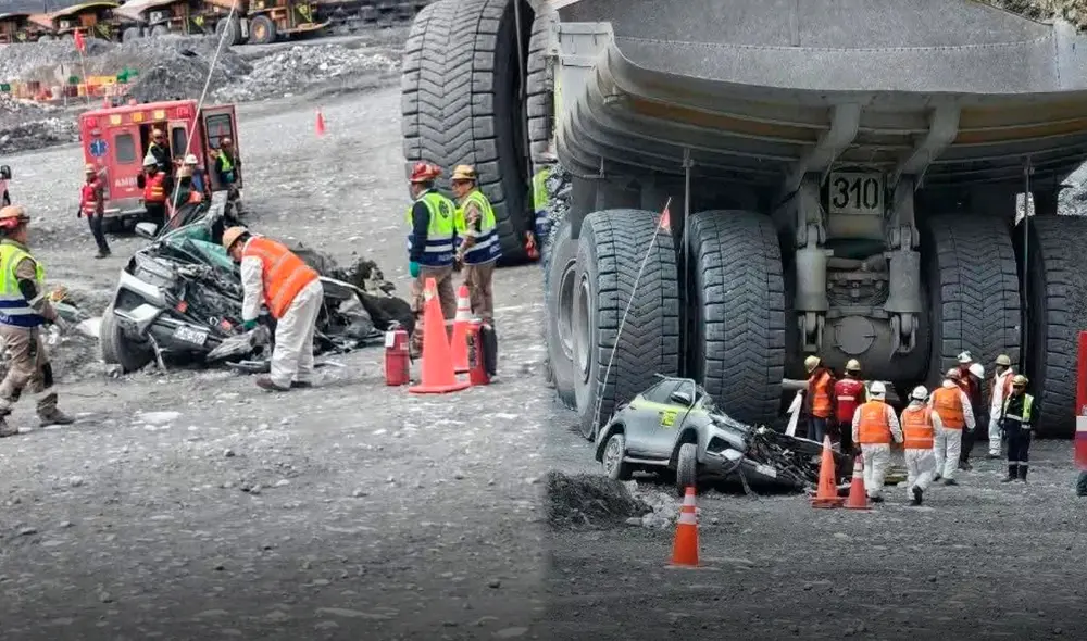 La tragedia de Antamina dejó como saldo un fallecido y una persona gravemente herida. Foto: Composición LR