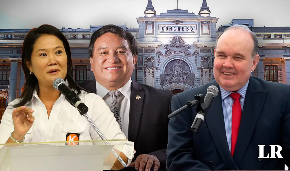 Keiko Fujimori y López Aliaga podrán postular al Senado, ante una posible derrota en la candidatura a la presidencia de la República. Foto: composición LR