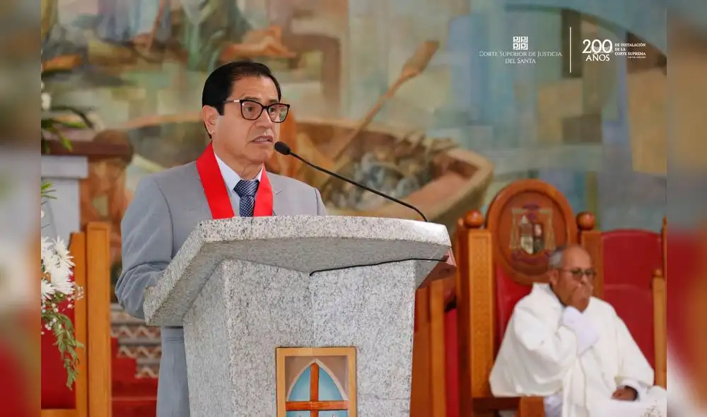 El presidente de la Corte del Santa reconoció la labor en equipo entre instituciones para fortalecer la Unidad de Flagrancia. Fuente: Difusión.
