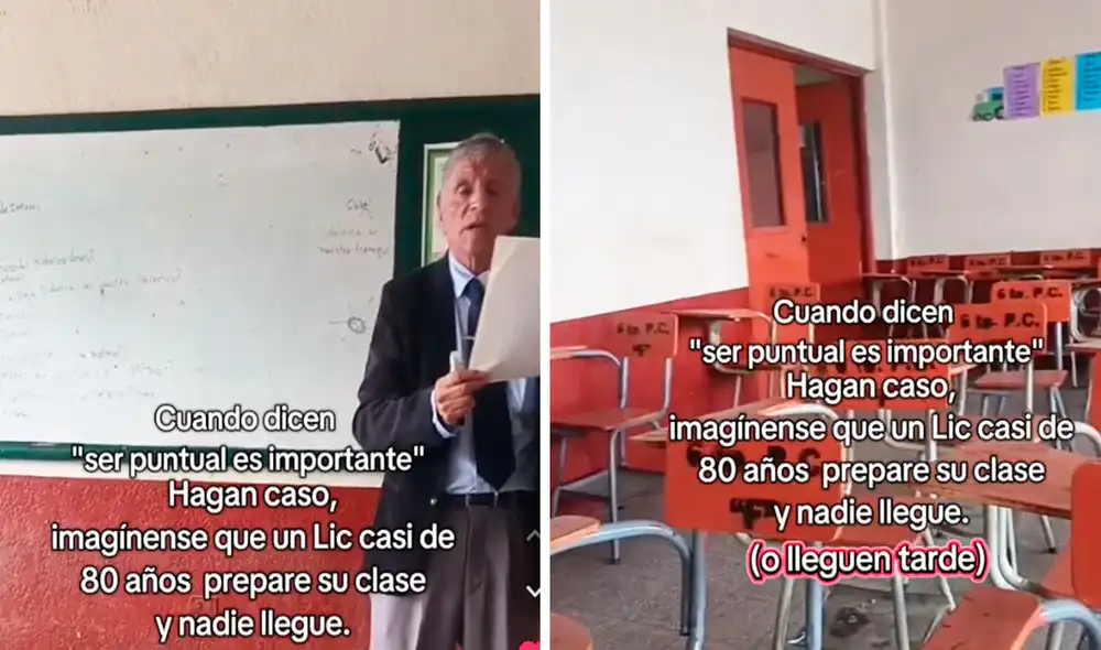 Las imágenes de TikTok generaron una ola de reacciones por no valorar la experiencia del profesor universitario. Foto: composición LR/ TikTok / @l_lizziesly Las imágenes de TikTok generaron una ola de reacciones por no valorar la experiencia del profesor universitario. Foto: composición LR/ TikTok / @l_lizziesly