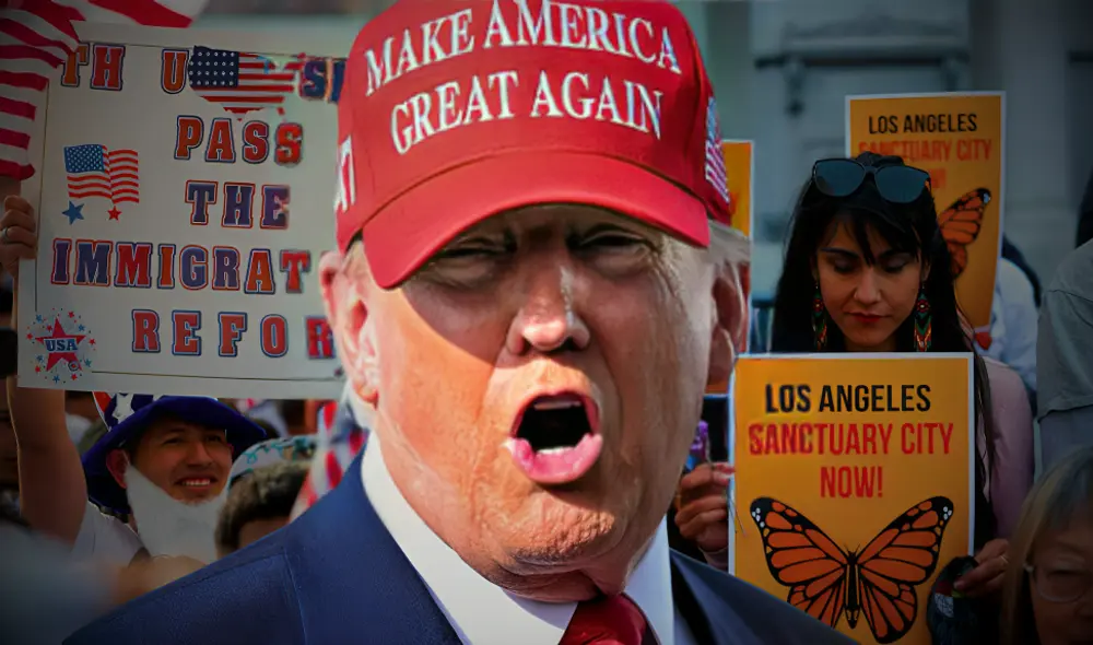 Cinco ciudades santuario en Estados Unidos refuerzan la protección a inmigrantes ante amenazas de Donald Trump. Foto: composición LR/Daniel Cole/Jacquelyn Martin