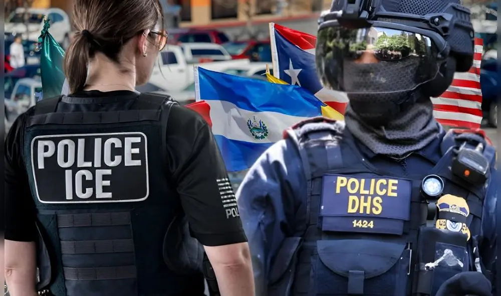 ICE y DHS son acusados de arrestar inmigrantes según criterio raciales en Estados Unidos. Foto: Composición LR/ICE/TV Azteca