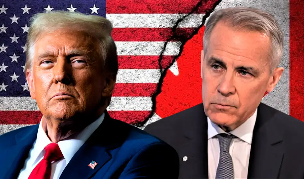 Carney y Trump hablaron una vez por teléfono y acordaron negociar una nueva relación económica y de seguridad después de las elecciones en Canadá. Foto: Composición LR.