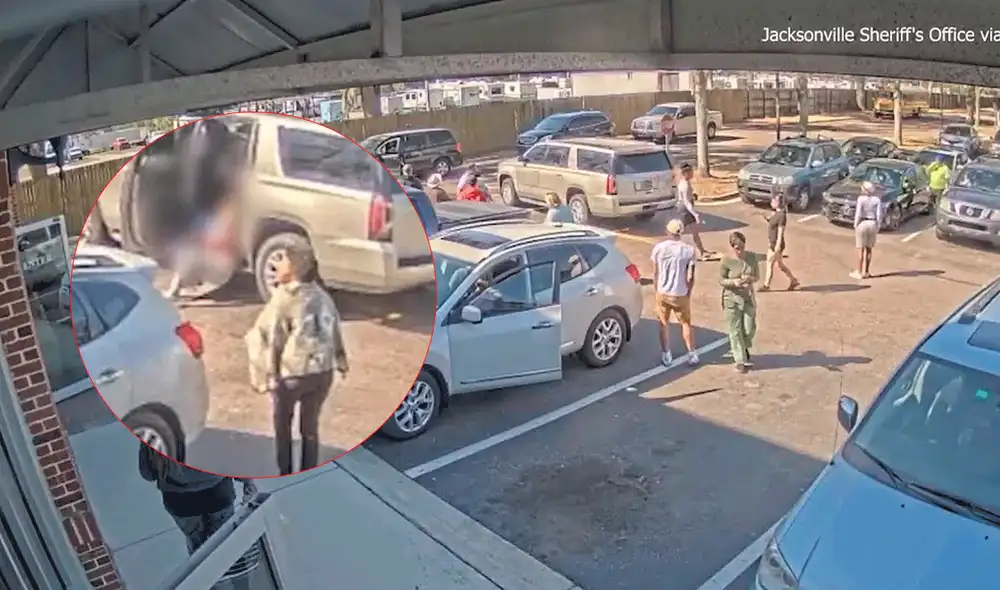 Transeúntes salvaron del secuestro a una madre y sus hijos en Florida. Foto: Composición LR