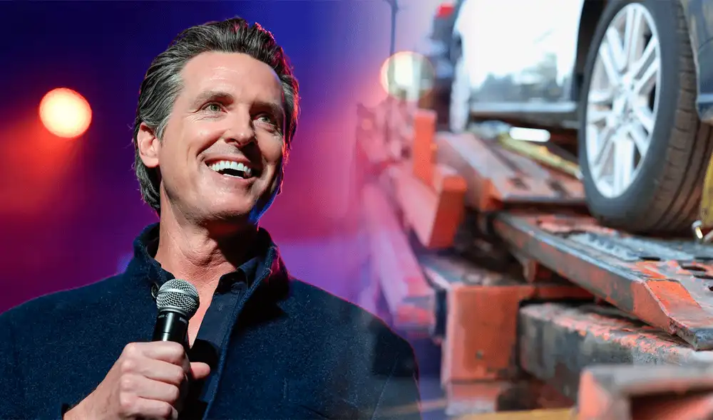 Gavin Newsom promueve la seguridad en las calles con nueva ley firmada para conductores en California. Foto: Composición LR Gavin Newsom promueve la seguridad en las calles con nueva ley firmada para conductores en California. Foto: Composición LR