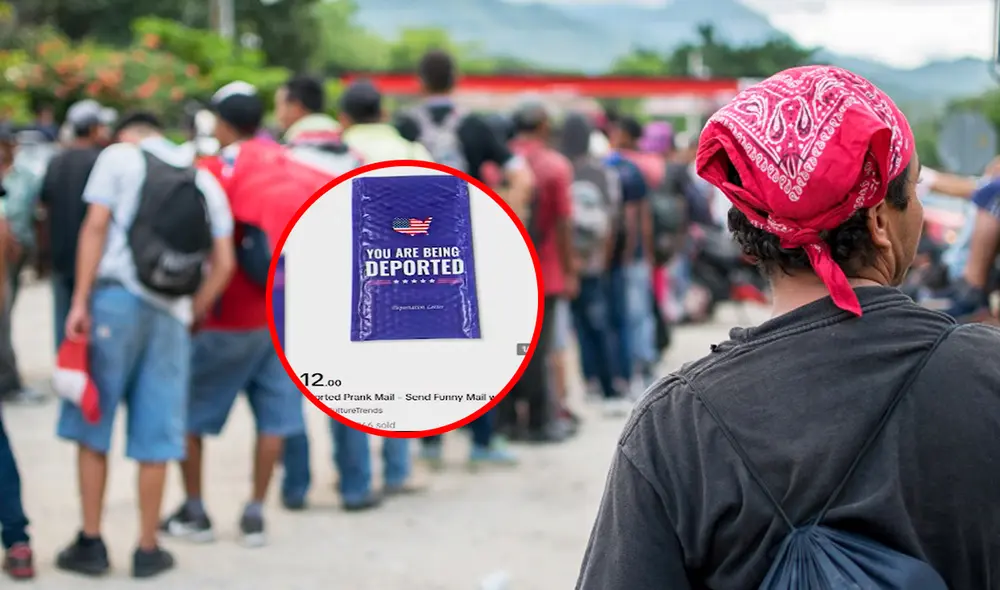 Estas cartas, que llegan en sobres azules, incluyen un mensaje intimidante que dice "Estás siendo deportado". Foto: composición LR/Bid/difusión Estas cartas, que llegan en sobres azules, incluyen un mensaje intimidante que dice "Estás siendo deportado". Foto: composición LR/Bid/difusión