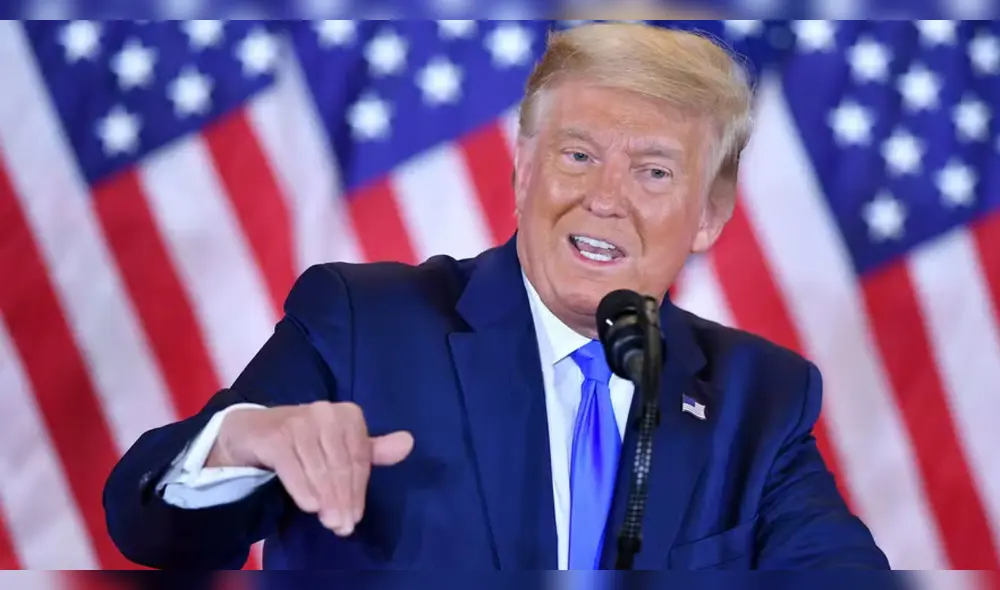 Donald Trump defiende su gestión en los primeros 100 días de gobierno en EE. UU.: "Estoy haciendo justo lo que prometí". Foto AFP