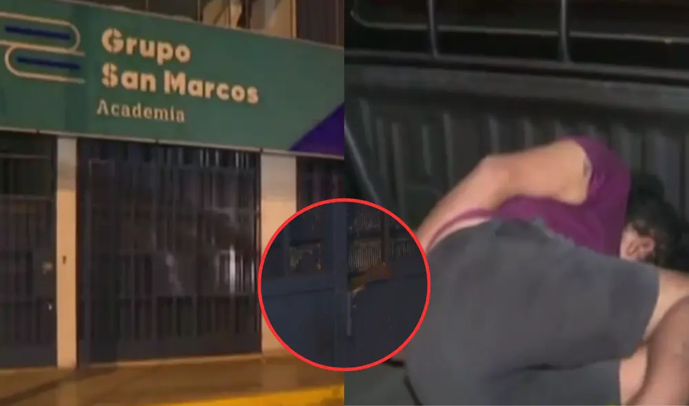 Capturan a individuo que detonó artefacto explosivo en fachada de academia preuniversitaria. Foto: Composición LR.