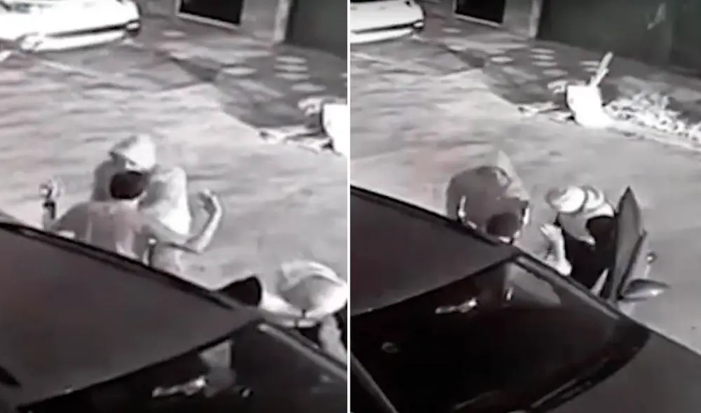 Roban vehículo en Cercado de Lima. Foto: composición LR/Buenos Días Perú