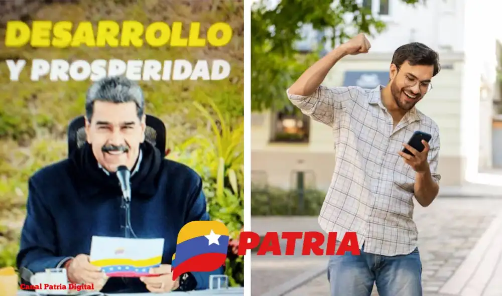 La mayoría de los bonos se entregan por el Sistema Patria de Venezuela. Foto: composiciónLR/Patria/Freepik