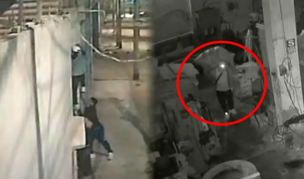 Delincuentes roban almacén en Carabayllo. Foto: composición LR Delincuentes roban almacén en Carabayllo. Foto: composición LR