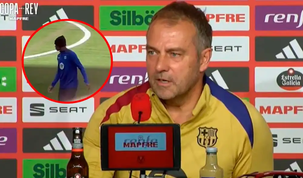 Hansi Flick declaró en la previa del Real Madrid vs Barcelona. Foto: captura/Copa del Rey Hansi Flick declaró en la previa del Real Madrid vs Barcelona. Foto: captura/Copa del Rey