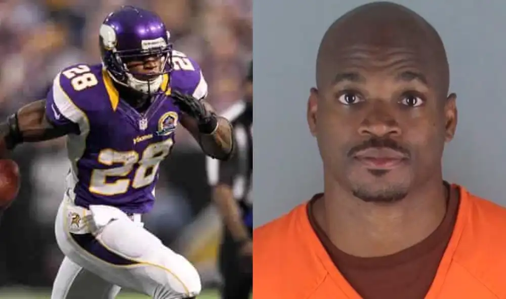Adrian Peterson, exjugador de los Minnesota Vikings, tiene antecedentes de problemas legales previos, incluyendo un caso de violencia doméstica. Foto: composición LR