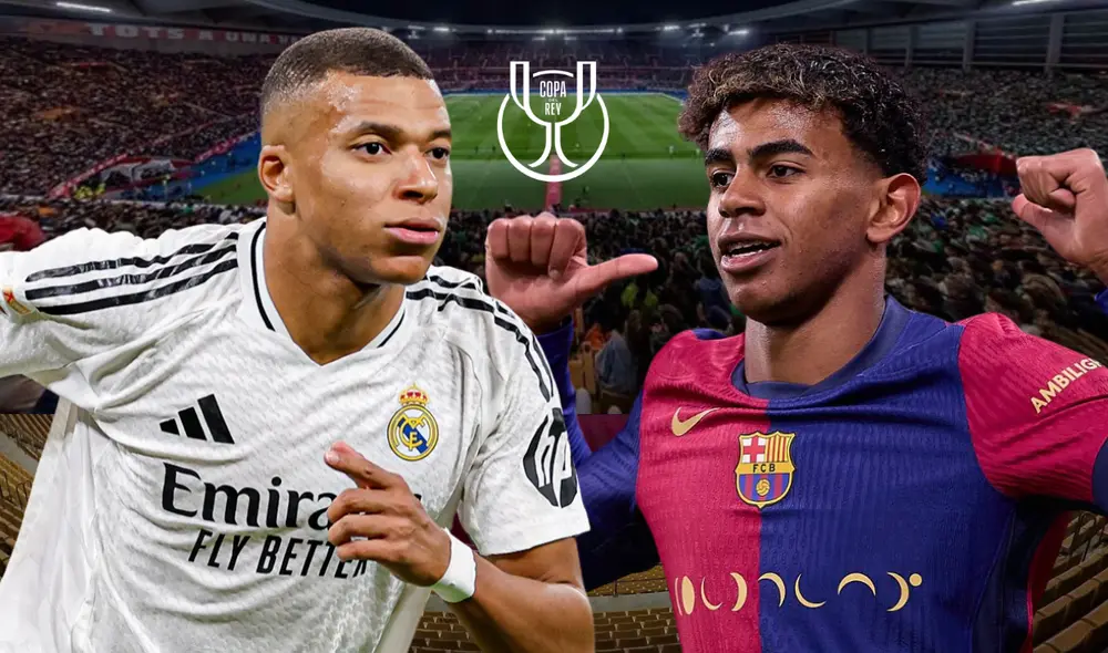 Barcelona y Real Madrid se enfrentan por el título de la Copa del Rey 2025 en Sevilla; el partido podrá verse en vivo por ESPN+ y otras señales desde las 10 a.m. PT en EE.UU. Foto: composición LR Barcelona y Real Madrid se enfrentan por el título de la Copa del Rey 2025 en Sevilla; el partido podrá verse en vivo por ESPN+ y otras señales desde las 10 a.m. PT en EE.UU. Foto: composición LR