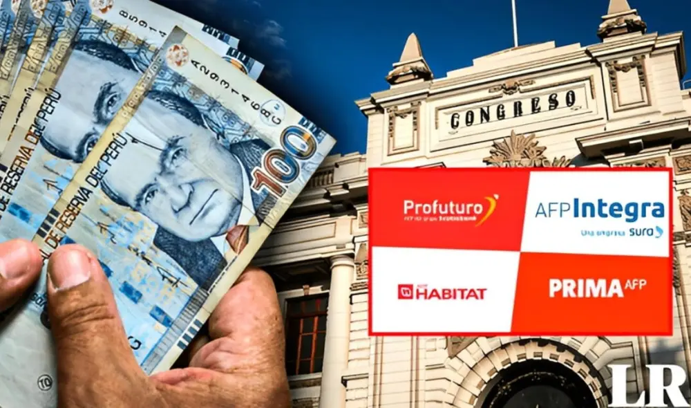 Además de los 14 proyectos de ley, hay otros cinco que buscan restituir el retiro AFP de 95,5% al jubilarse. Foto: composición LR/Andina/Congreso