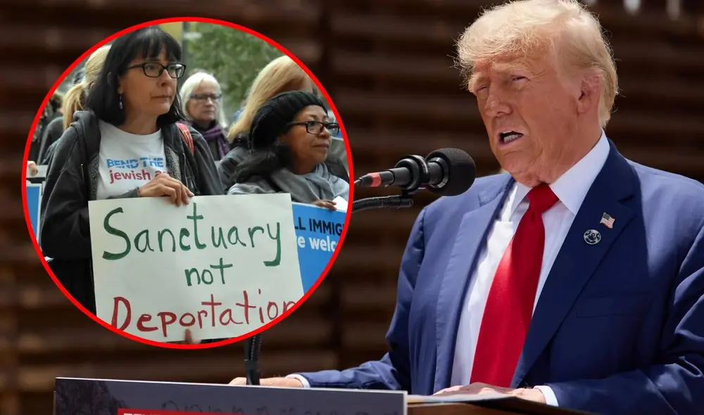 Los estados y ciudades en condición de santuario sirven como gran apoyo para miles de inmigrantes indocumentados con riesgo de deportación en EE.UU. Foto: composición LR/EFE