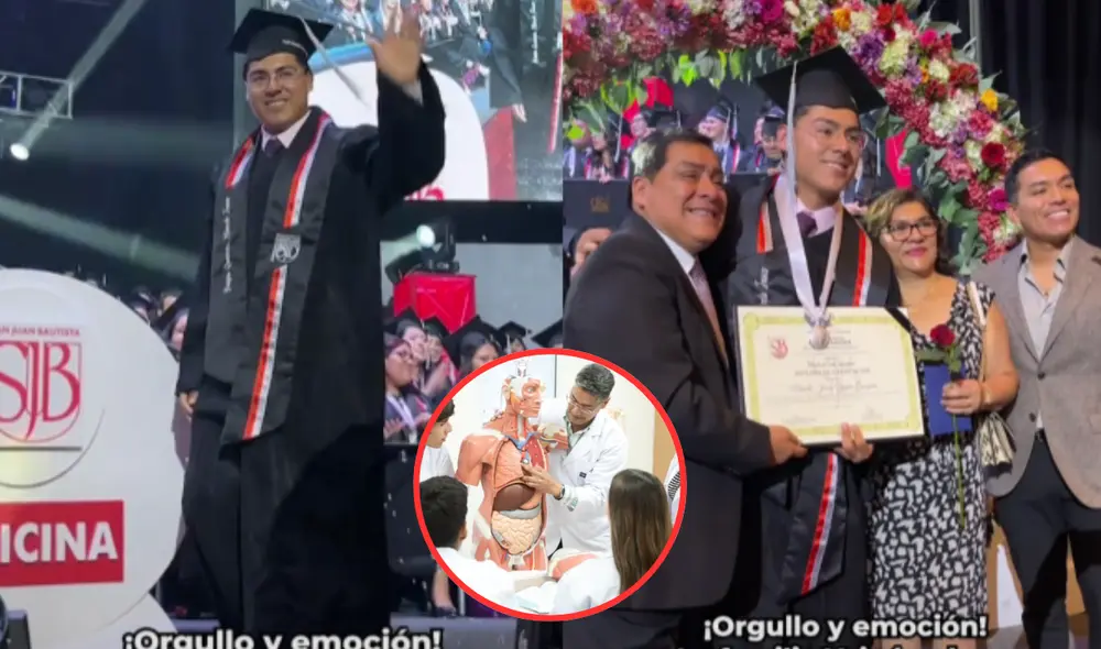 El video de la graduación de Marcelo Yaipén, hijo de Javier Yaipén, fue compartido en redes sociales. Foto: Composición LR/ TikTok/ Andina El video de la graduación de Marcelo Yaipén, hijo de Javier Yaipén, fue compartido en redes sociales. Foto: Composición LR/ TikTok/ Andina