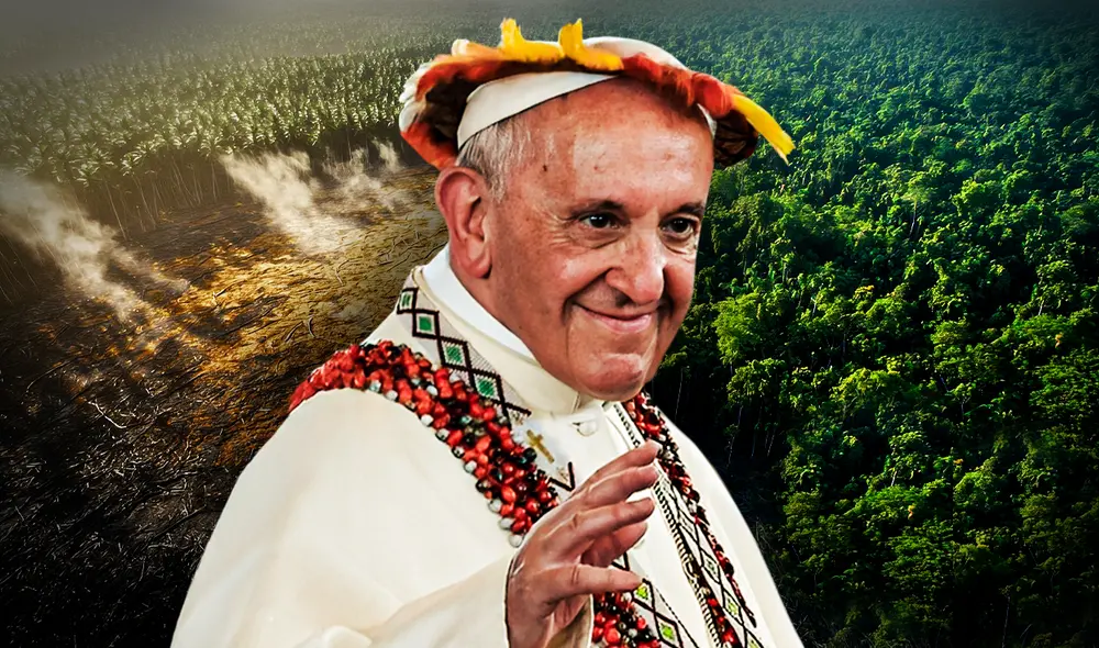 El papa Francisco reconoce a los pueblos indígenas como principales defensores de la naturaleza. Foto: composición LR El papa Francisco reconoce a los pueblos indígenas como principales defensores de la naturaleza. Foto: composición LR