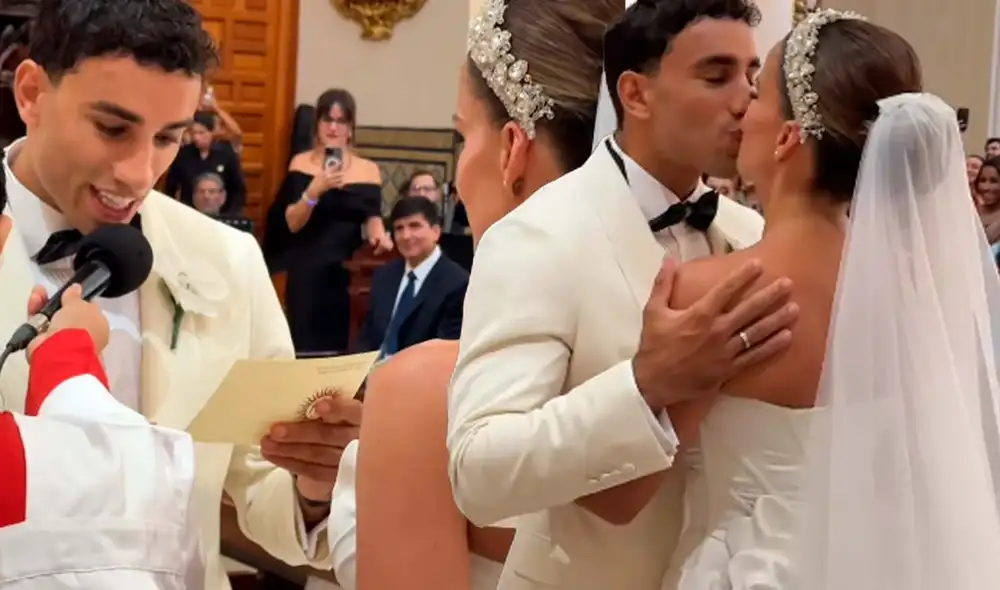 Said Palao y Alejandra Baigorria se casaron el 26 de abril. Foto: Composición LR/Captura/Instagram