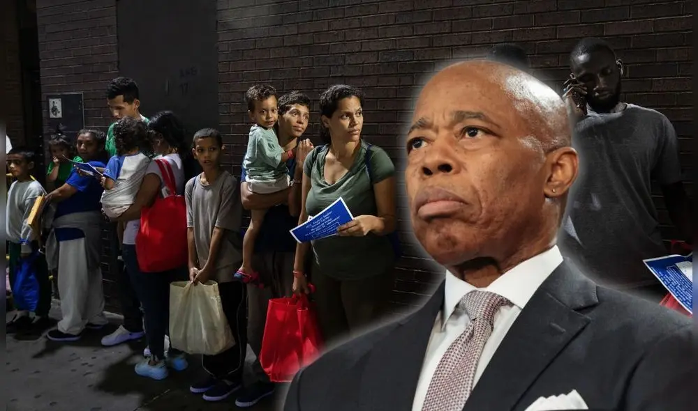 Eric Adams aseguró que los inmigrantes en Nueva York podrán estar tranquilos, pese a los arrestos del ICE. Foto: Composición LR/The New York Times/