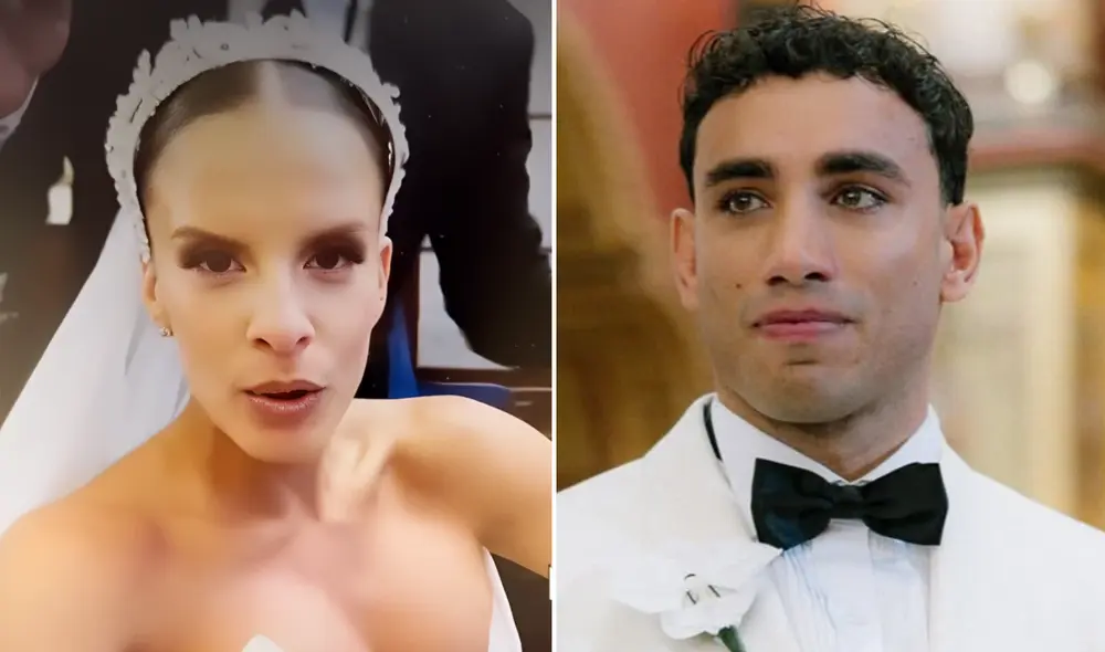 Alejandra Baigorria y Said Palao celebraron su boda en impresionante ceremonia. Foto: composición LR/difusión