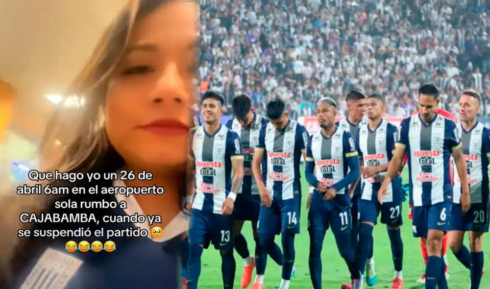 La hincha incluso ya estaba con la camiseta de Alianza Lima para viajar a Cajabamba. Foto: composición LR/ TikTok / @jazzapata1901 La hincha incluso ya estaba con la camiseta de Alianza Lima para viajar a Cajabamba. Foto: composición LR/ TikTok / @jazzapata1901