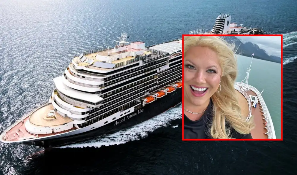 Christine Kesteloo viaja por el mundo en un crucero sin tener que pagar nada. Foto: composición LR/Difusión