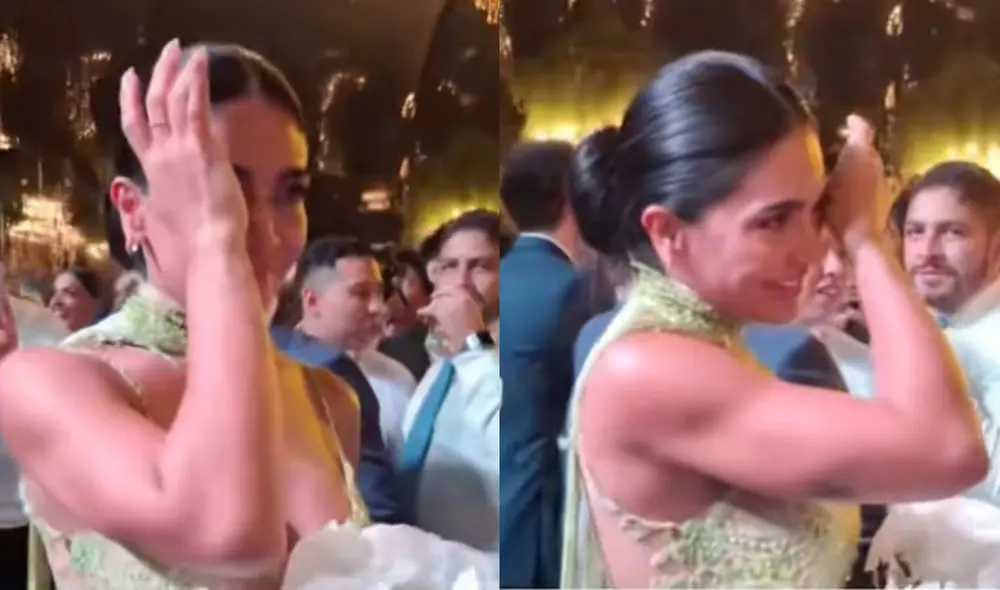 Vania Bludau fue una de las invitadas al casamiento de Alejandra Baigorria y Said Palao. Foto: Composición LR/difusión