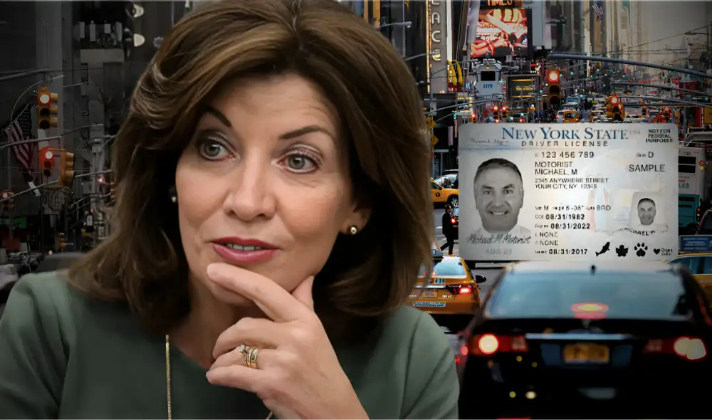 La Ley de Luz Verde, respaldada por Kathy Hochul, facilita licencias de conducir a inmigrantes indocumentados en Nueva York. Foto: composición LR/CNN