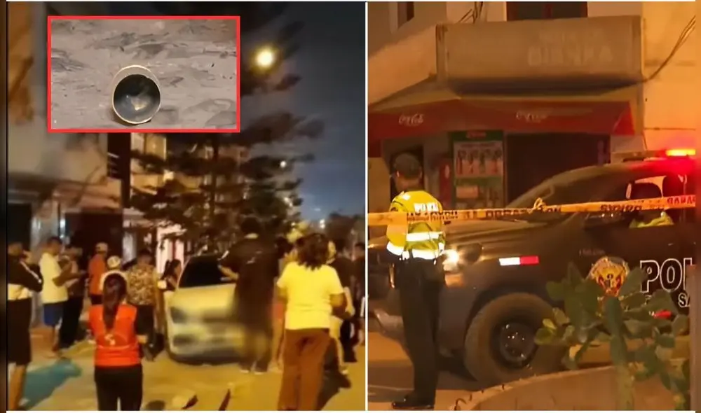 Delincuentes en moto acribillan a hombre en el distrito de Comas. Foto: Composición LR/Captura de pantalla de Youtube