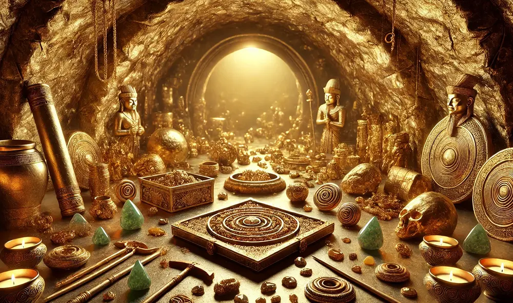 El taller de oro en encontrado en China pertenece a una antigua civilización que habitó en el sur de la región hace miles de años. Foto: ChatGPT IA