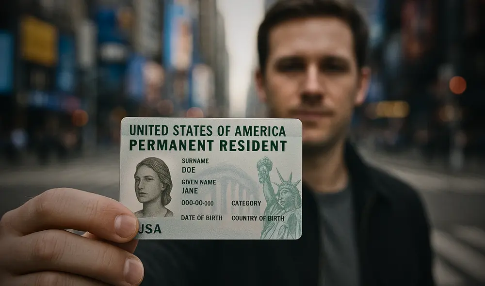 USCIS permite la Green Card a inmigrantes militares, pero Donald Trump suspende el trámite para refugiados. Foto: IA de LR USCIS permite la Green Card a inmigrantes militares, pero Donald Trump suspende el trámite para refugiados. Foto: IA de LR