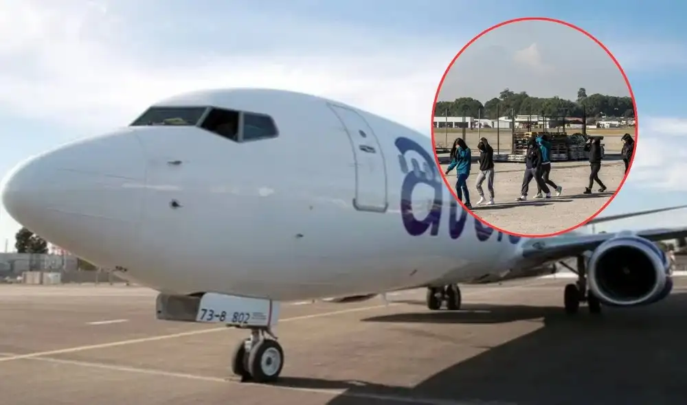 Avelo Airlines operará vuelos de deportación desde el 14 de mayo, utilizando tres aviones Boeing 737-800 sin logotipos visibles. Foto: Composición GLR/ EFE/ Huston Public Media