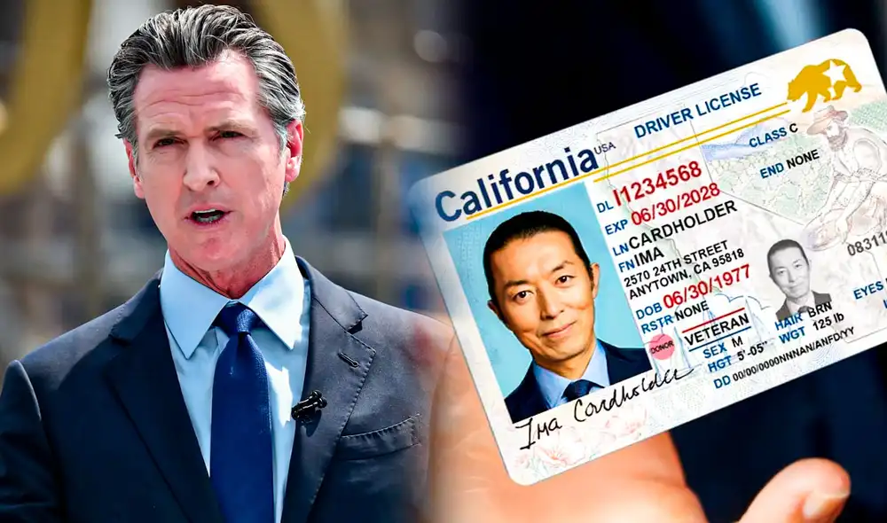 Gavin Newsom sancionará licencias de conducir para combatir la inseguridad en California. Foto: Composición LR