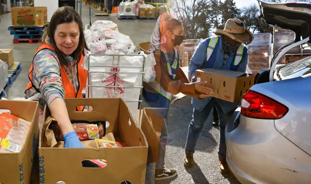 Foodlink está diseñado para apoyar a quienes enfrentan dificultades económicas, incluyendo migrantes y familias monoparentales. Foto: composición LR/FoodUSA/The Dallas Morning News Foodlink está diseñado para apoyar a quienes enfrentan dificultades económicas, incluyendo migrantes y familias monoparentales. Foto: composición LR/FoodUSA/The Dallas Morning News