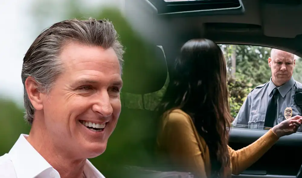 Leyes firmadas por Gavin Newsom buscan garantizar la seguridad de conductores y peatones en California. Foto: Composición LR