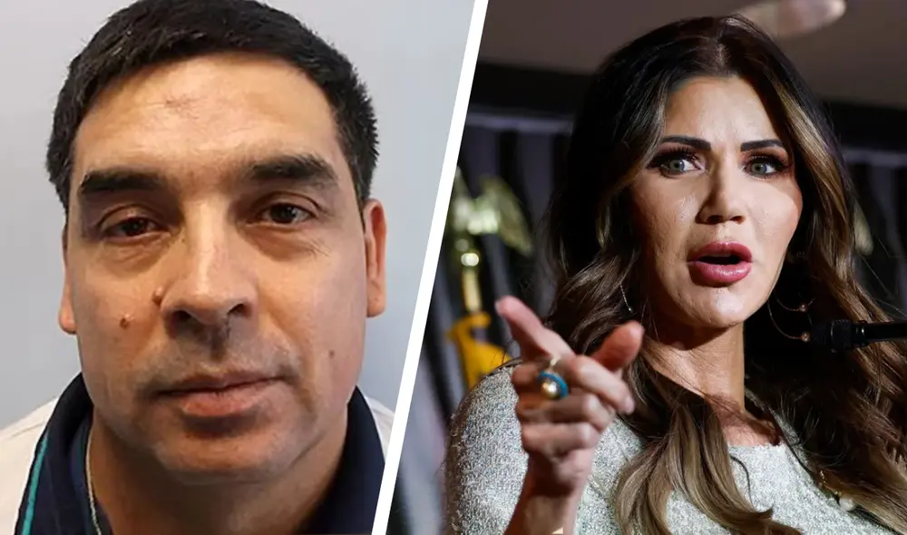 Mario Bustamante Leiva fue arrestado cerca de la Casa Blanca tras robar un bolso de lujo con US$3.000 en efectivo y documentos oficiales de Kristi Noem. Foto: composición LR Mario Bustamante Leiva fue arrestado cerca de la Casa Blanca tras robar un bolso de lujo con US$3.000 en efectivo y documentos oficiales de Kristi Noem. Foto: composición LR