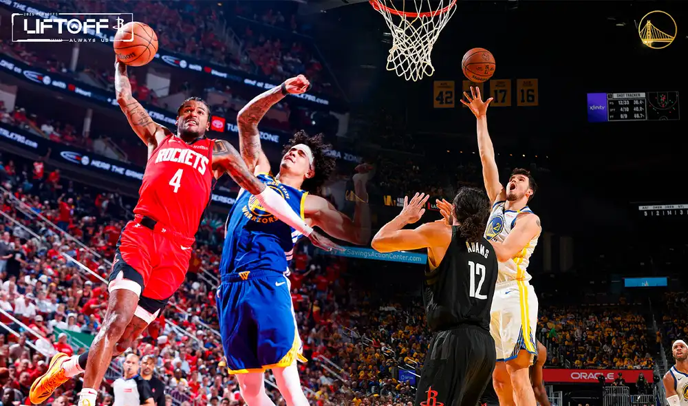 NBA League Pass transmitió el juego de Warriors vs Rockets en Latinoamérica. Foto: composición LR/Rockets/Warriors NBA League Pass transmitió el juego de Warriors vs Rockets en Latinoamérica. Foto: composición LR/Rockets/Warriors